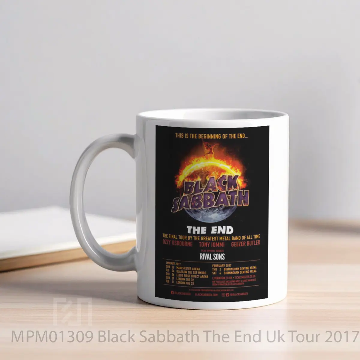 Mug Black Sabbath The End Uk Tour 2017 MPM01309 - All-side / Desain