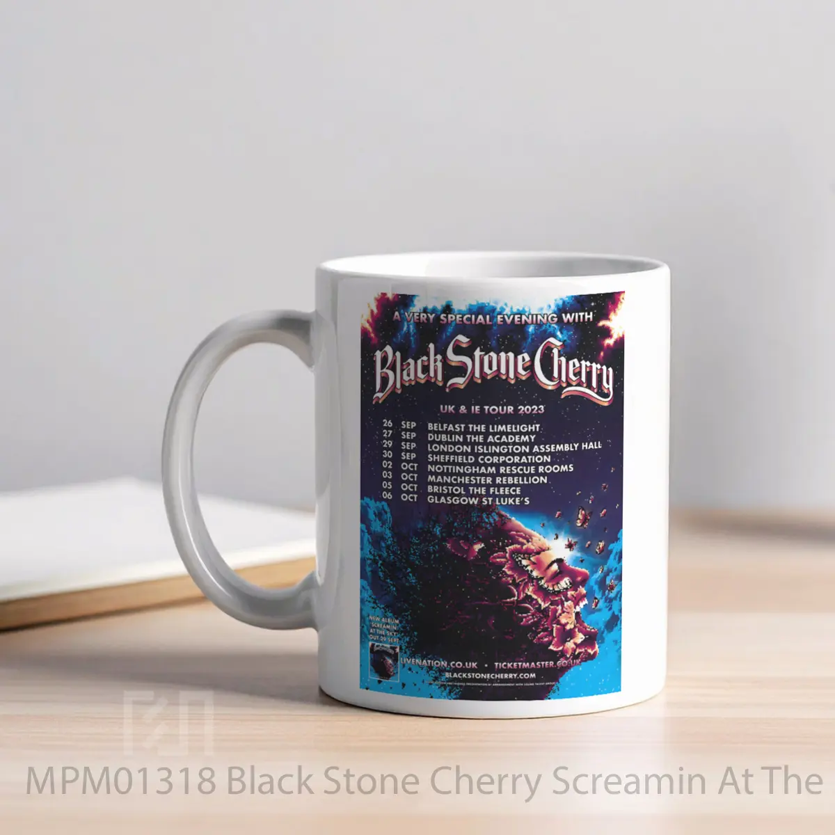 Mug Black Stone Cherry Screamin At The Sky Uk Tour 2023 MPM01318 - All-side / Desain