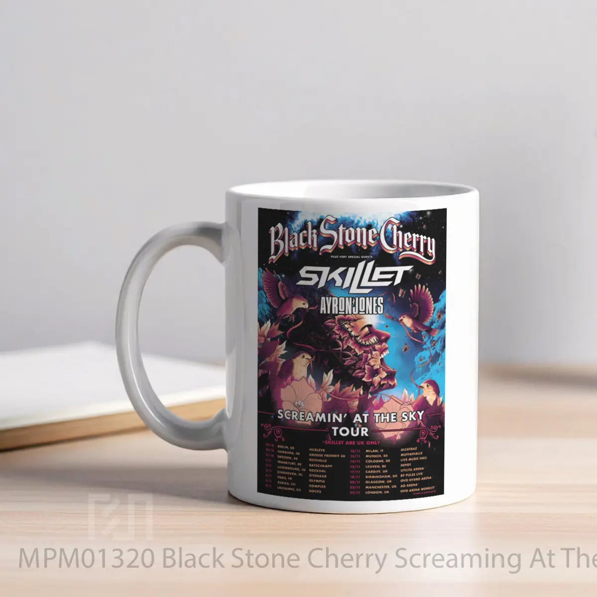Mug Black Stone Cherry Screaming At The Sky 2024 Uk MPM01320 - All-side / Desain
