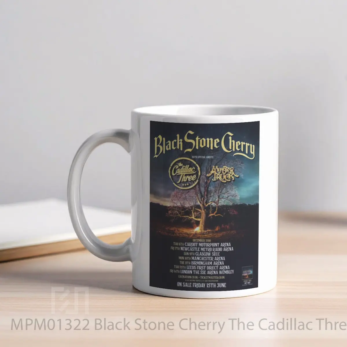 Mug Black Stone Cherry The Cadillac Three Tour 2018 MPM01322 - All-side / Desain