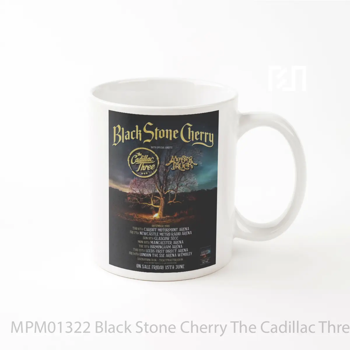 Mug Black Stone Cherry The Cadillac Three Tour 2018 MPM01322