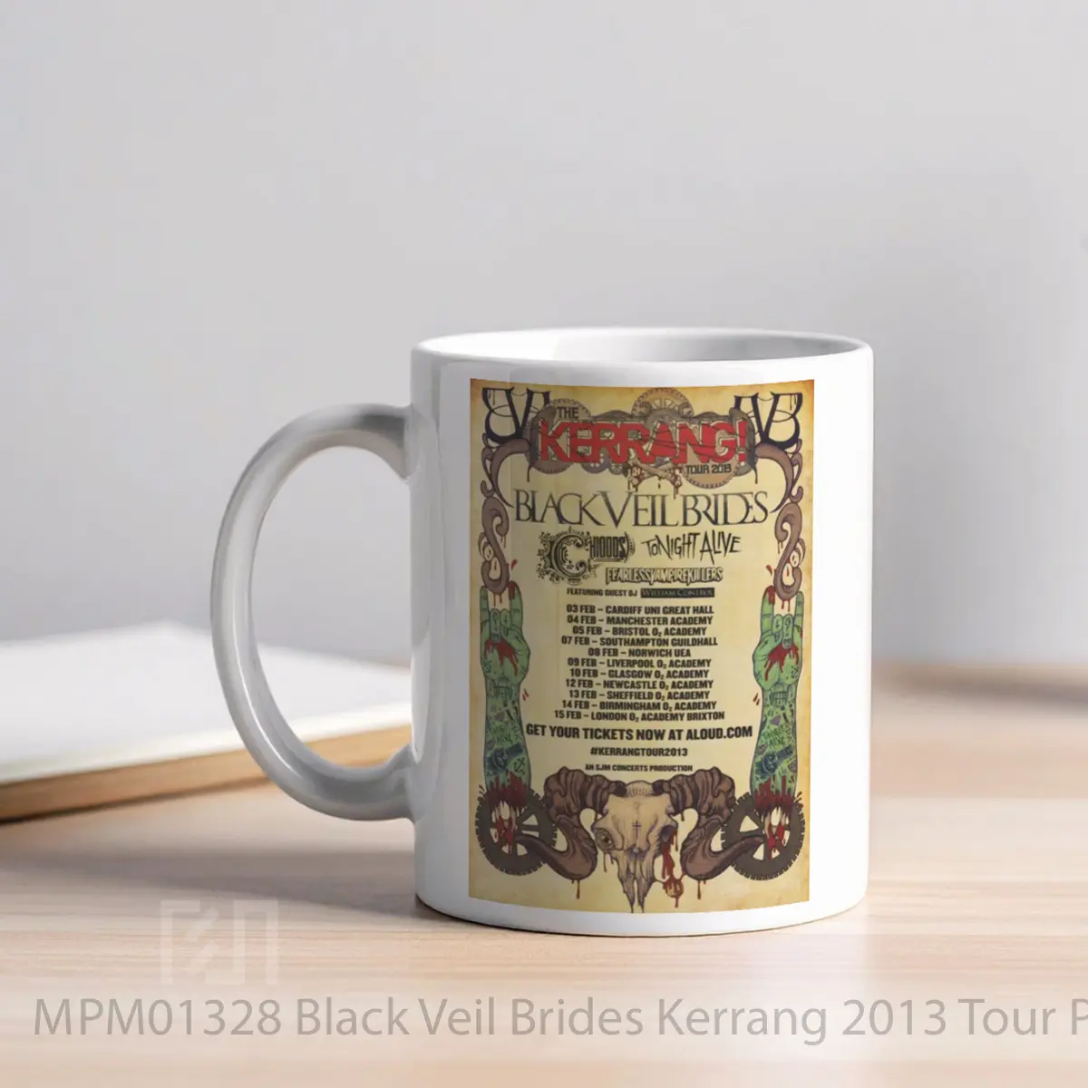 Mug Black Veil Brides Kerrang 2013 Tour MPM01328 - All-side / Desain