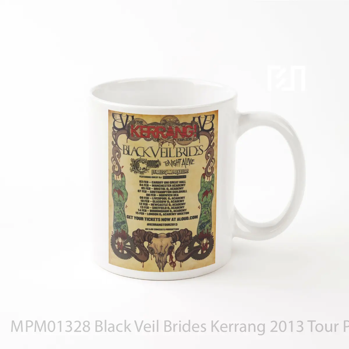Mug Black Veil Brides Kerrang 2013 Tour MPM01328