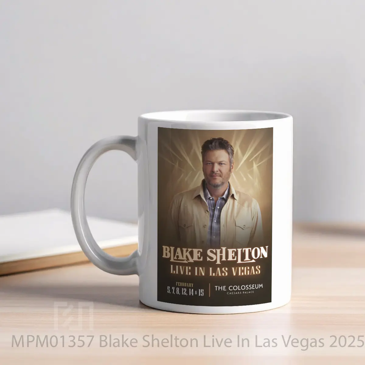 Mug Blake Shelton Live In Las Vegas 2025 The Colosseum MPM01357 - All-side / Desain