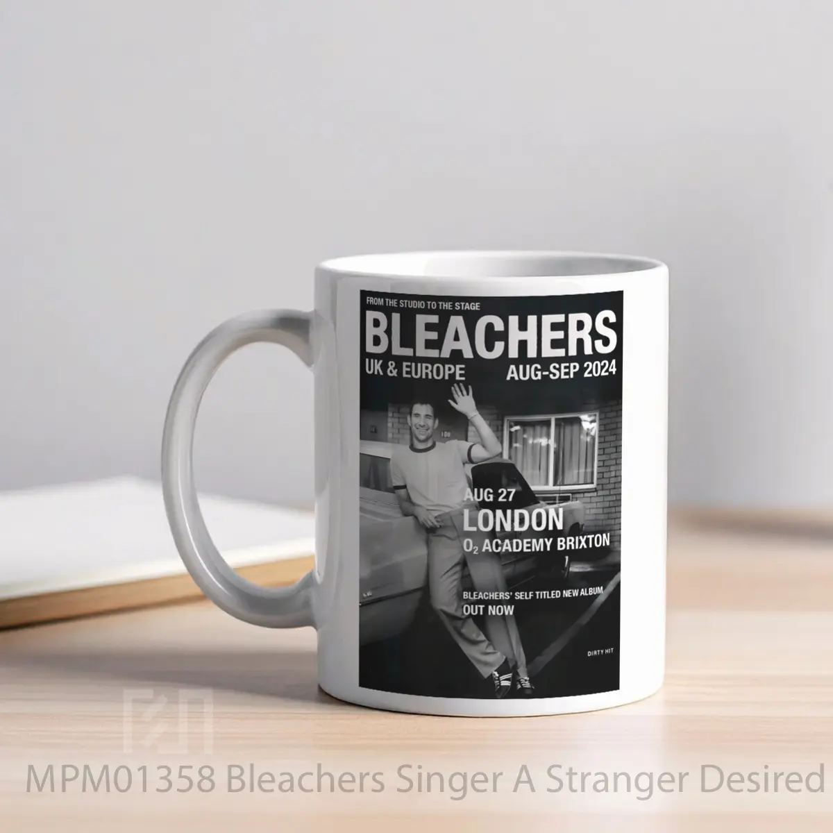 Mug Bleachers Singer A Stranger Desired 2024 Tour MPM01358 - All-side / Desain
