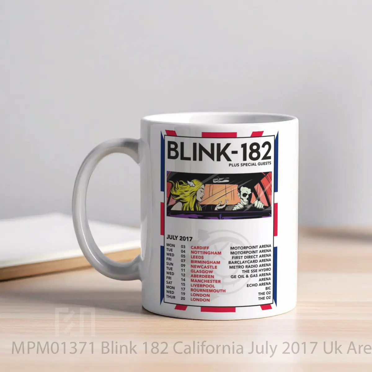 Mug Blink 182 California July 2017 Uk Arena Tour MPM01371 - All-side / Desain