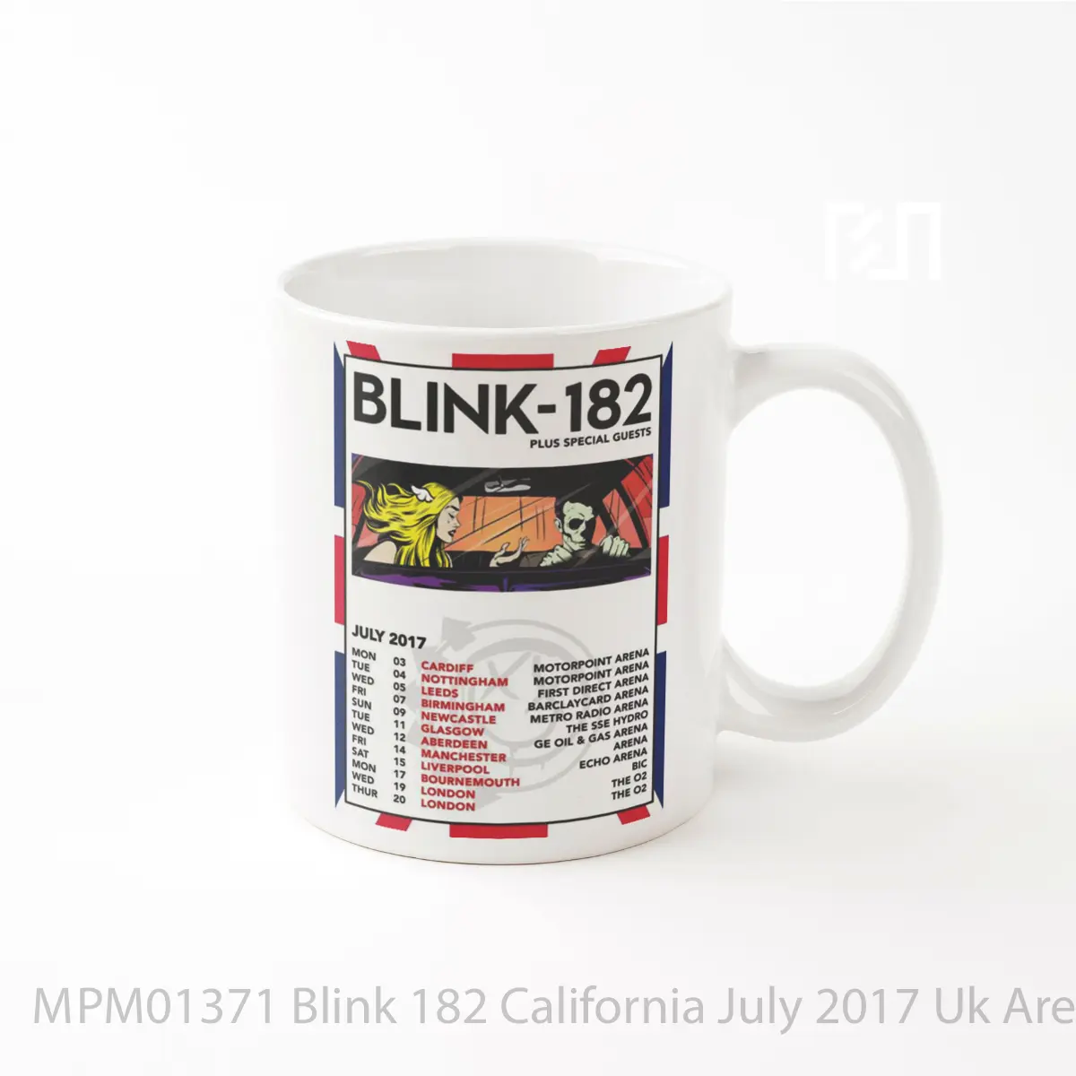 Mug Blink 182 California July 2017 Uk Arena Tour MPM01371