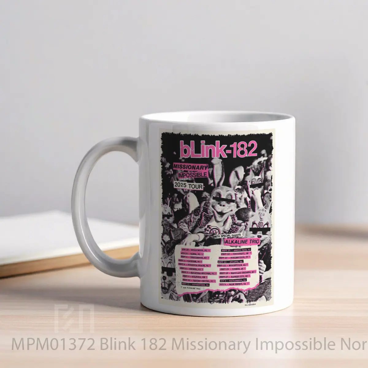 Mug Blink 182 Missionary Impossible North America Tour 2025 MPM01372 - All-side / Desain