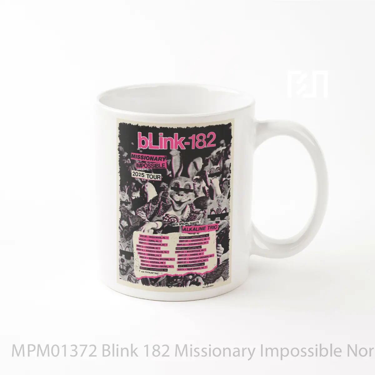 Mug Blink 182 Missionary Impossible North America Tour 2025 MPM01372