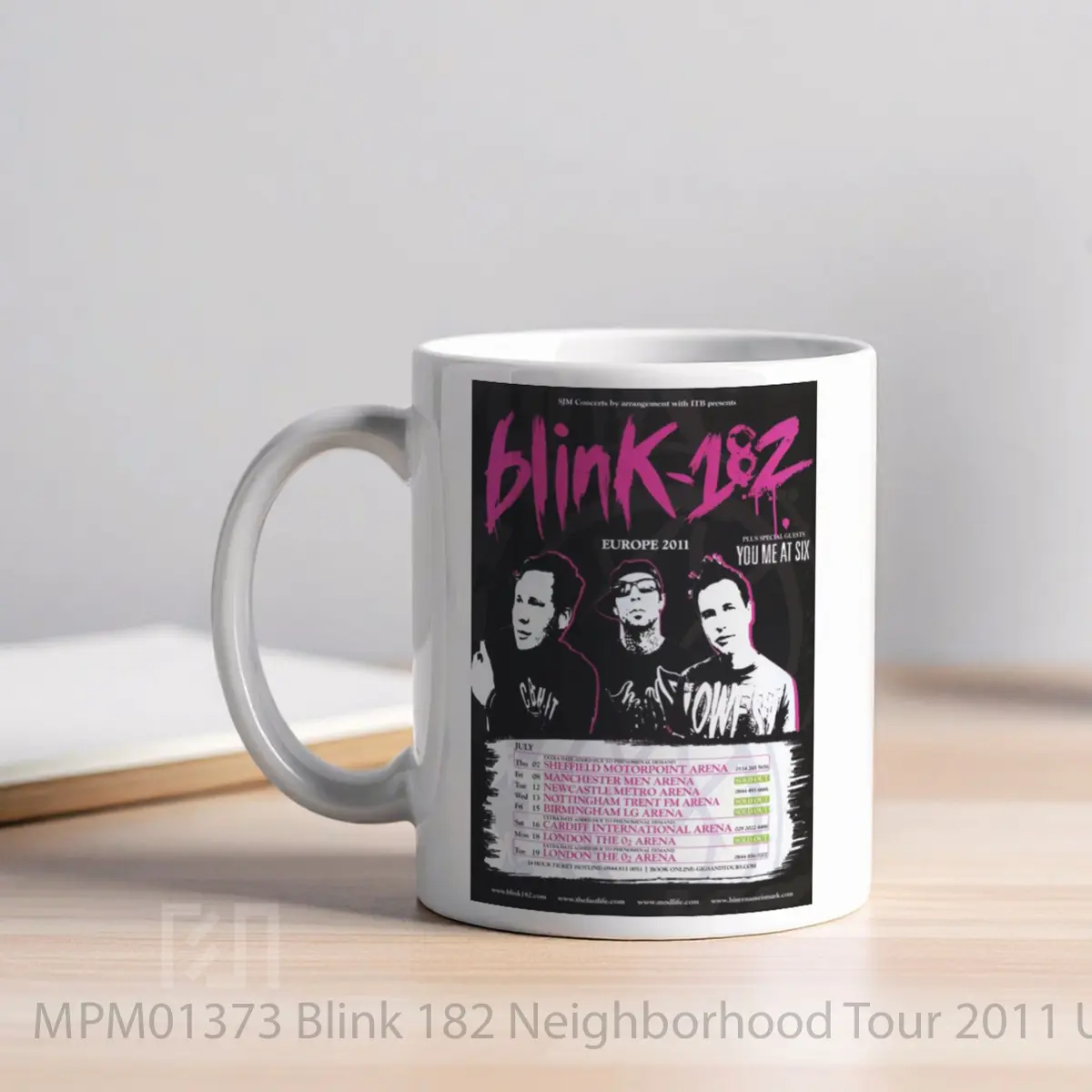 Mug Blink 182 Neighborhood Tour 2011 Uk Europe MPM01373 - All-side / Desain