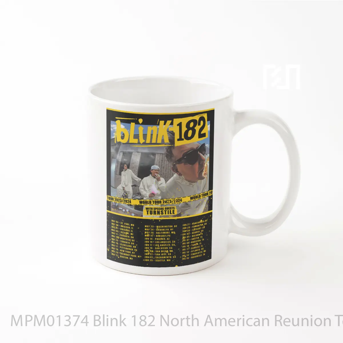 Mug Blink 182 North American Reunion Tour 2023 Us Canada MPM01374