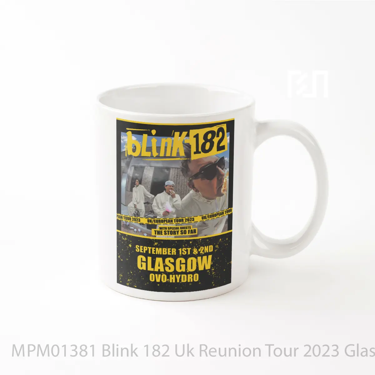 Mug Blink 182 Uk Reunion Tour 2023 Glasgow Ovo Hydro MPM01381