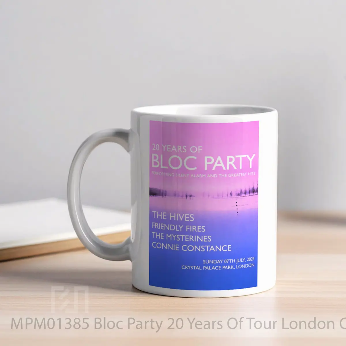 Mug Bloc Party 20 Years Of Tour London Crystal Palace MPM01385 - All-side / Desain