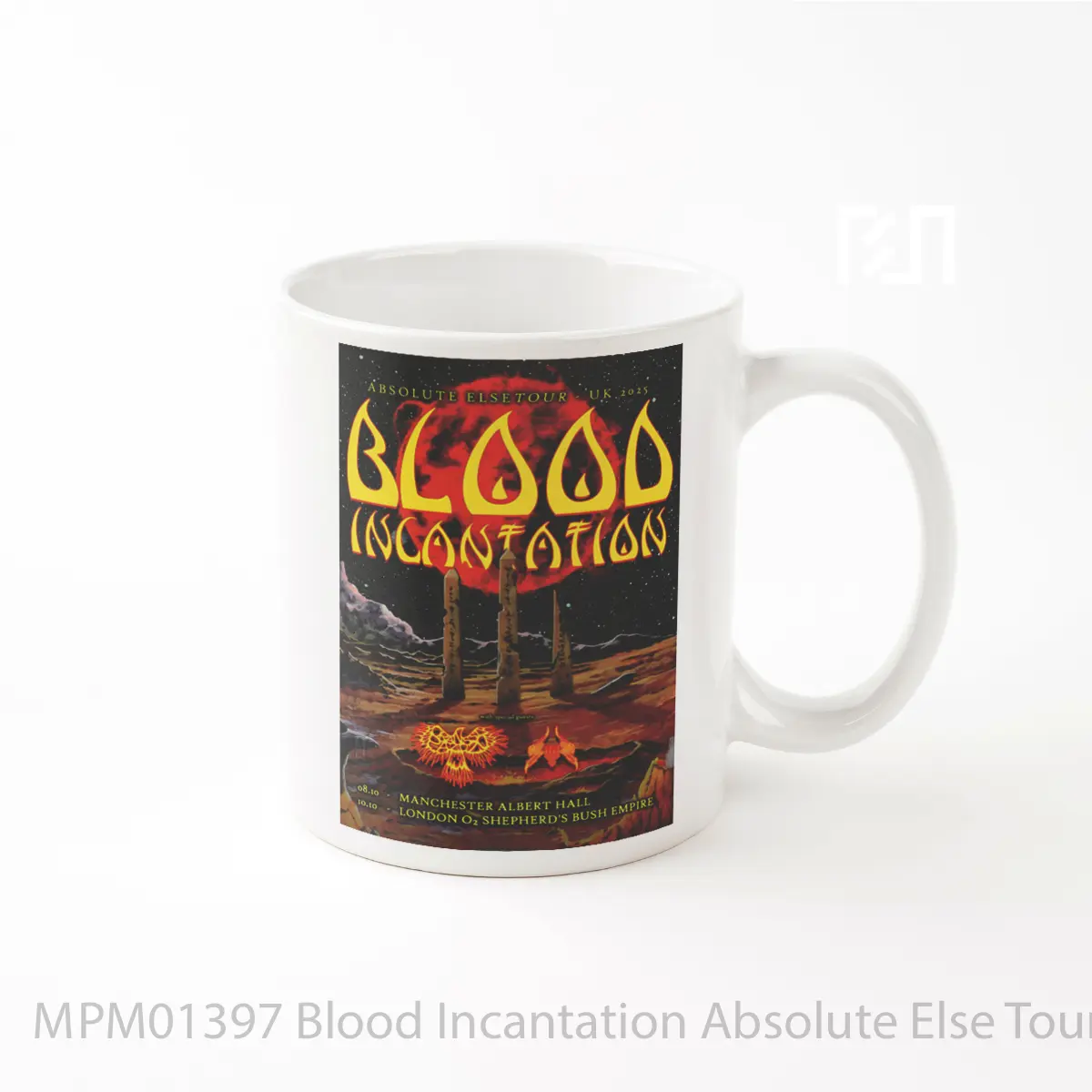 Mug Blood Incantation Absolute Else Tour Uk 2025 Manchester London MPM01397