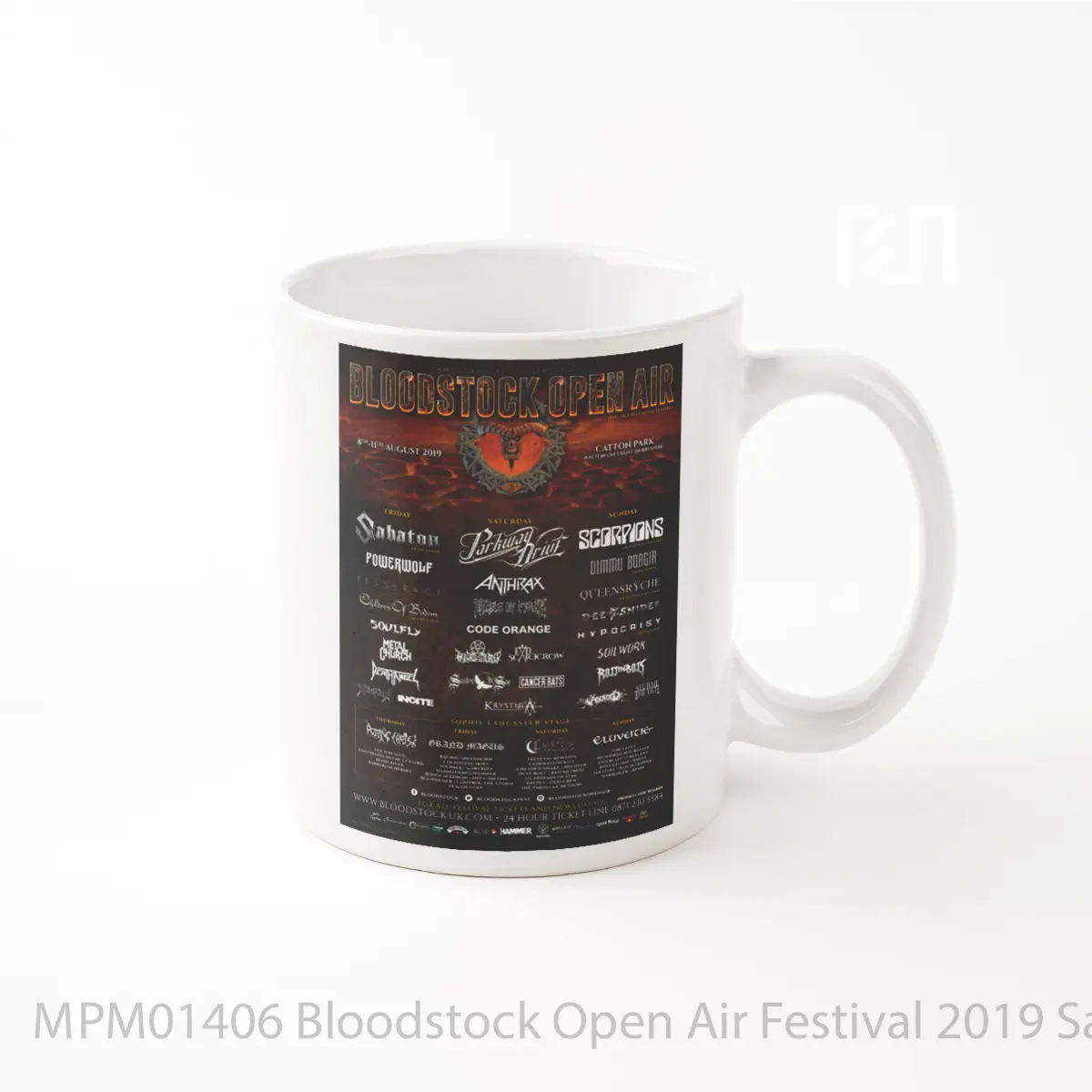 Mug Bloodstock Open Air Festival 2019 Sabaton Parkway Drive Scorpions Line Up MPM01406