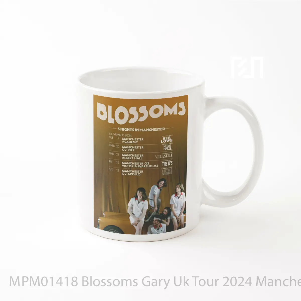 Mug Blossoms Gary Uk Tour 2024 Manchester 5 Nights MPM01418