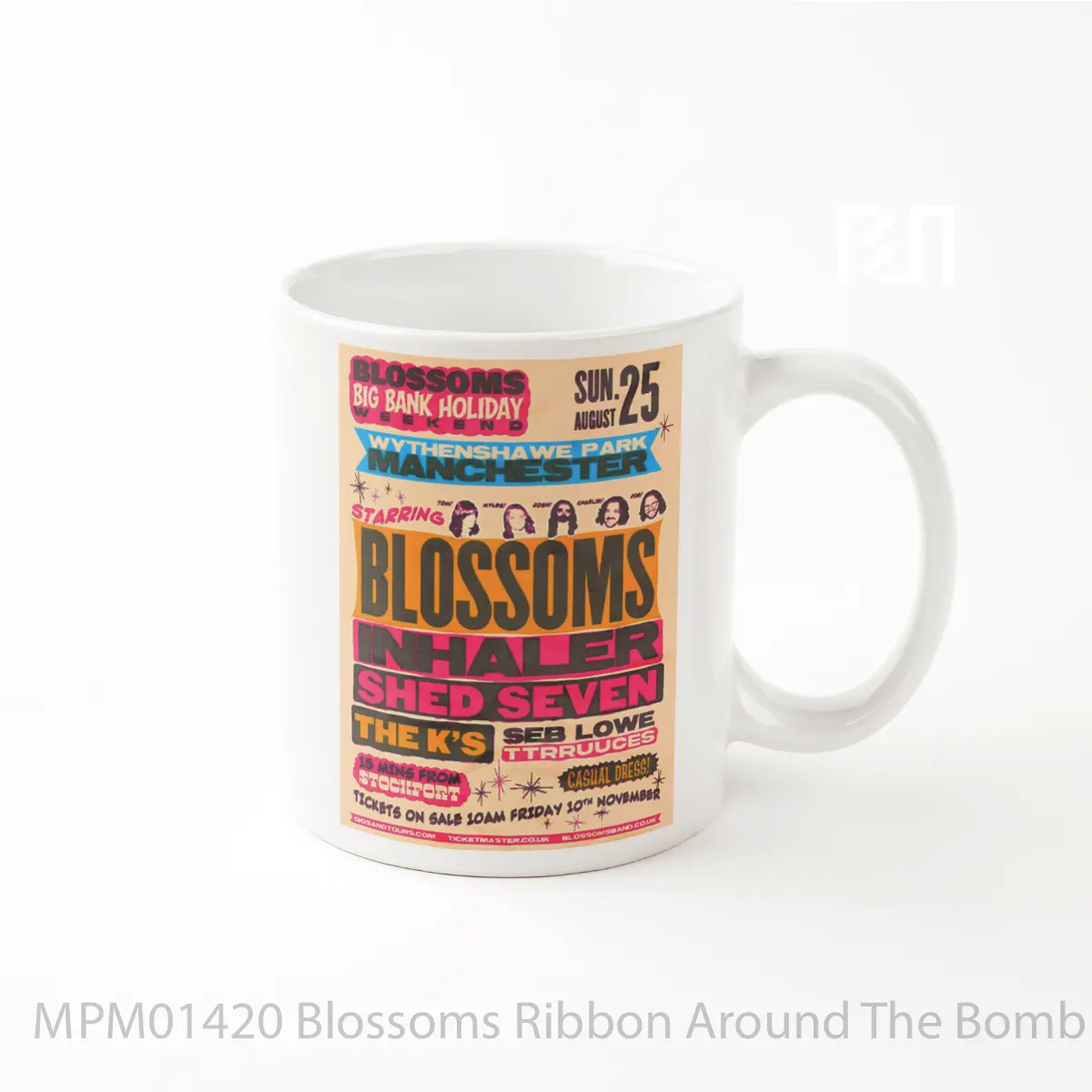 Mug Blossoms Ribbon Around The Bomb Tour 2024 Manchester Wythenshawe Park MPM01420
