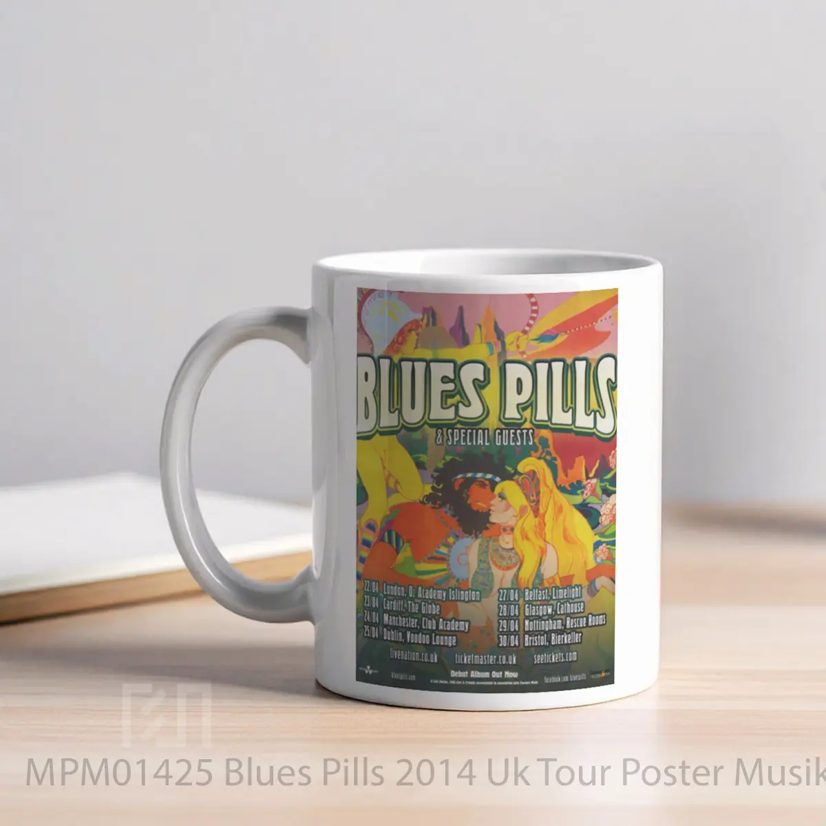 Mug Blues Pills 2014 Uk Tour MPM01425 - All-side / Desain