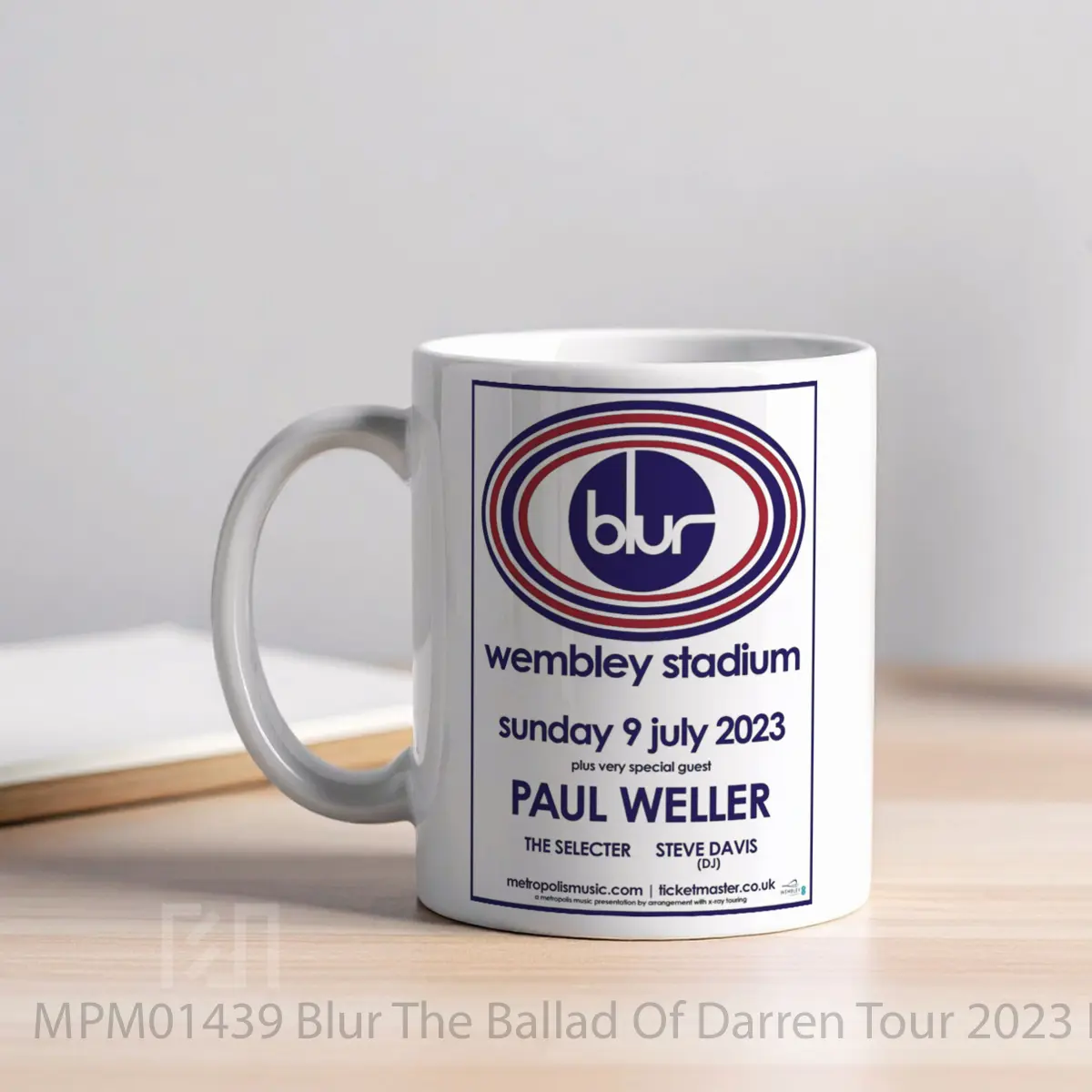 Mug Blur The Ballad Of Darren Tour 2023 London Wembley MPM01439 - All-side / Desain