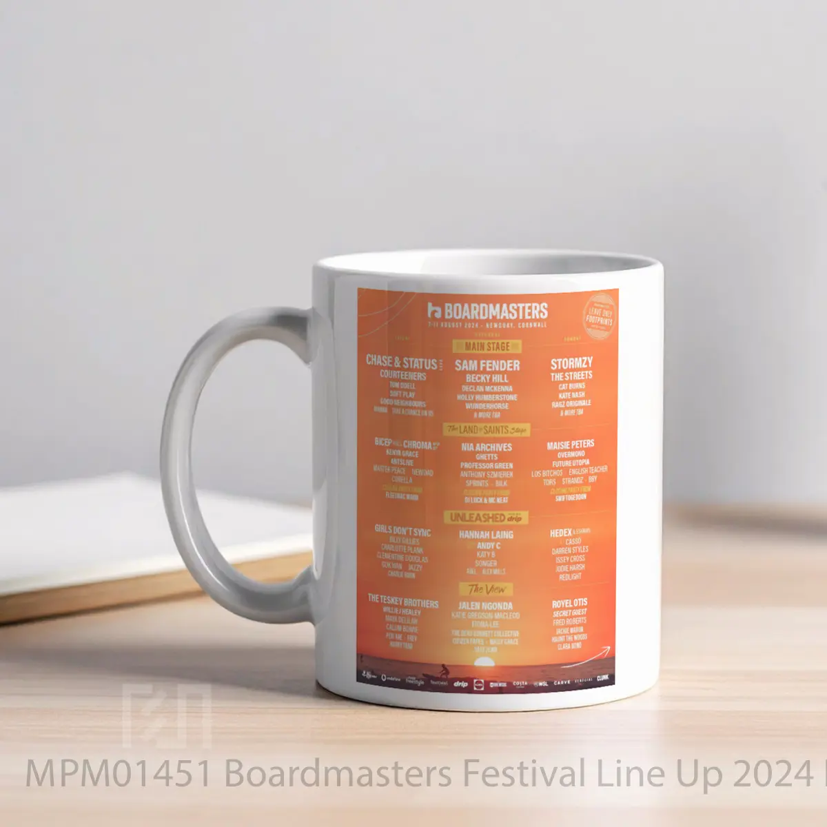 Mug Boardmasters Festival Line Up 2024 MPM01451 - All-side / Desain