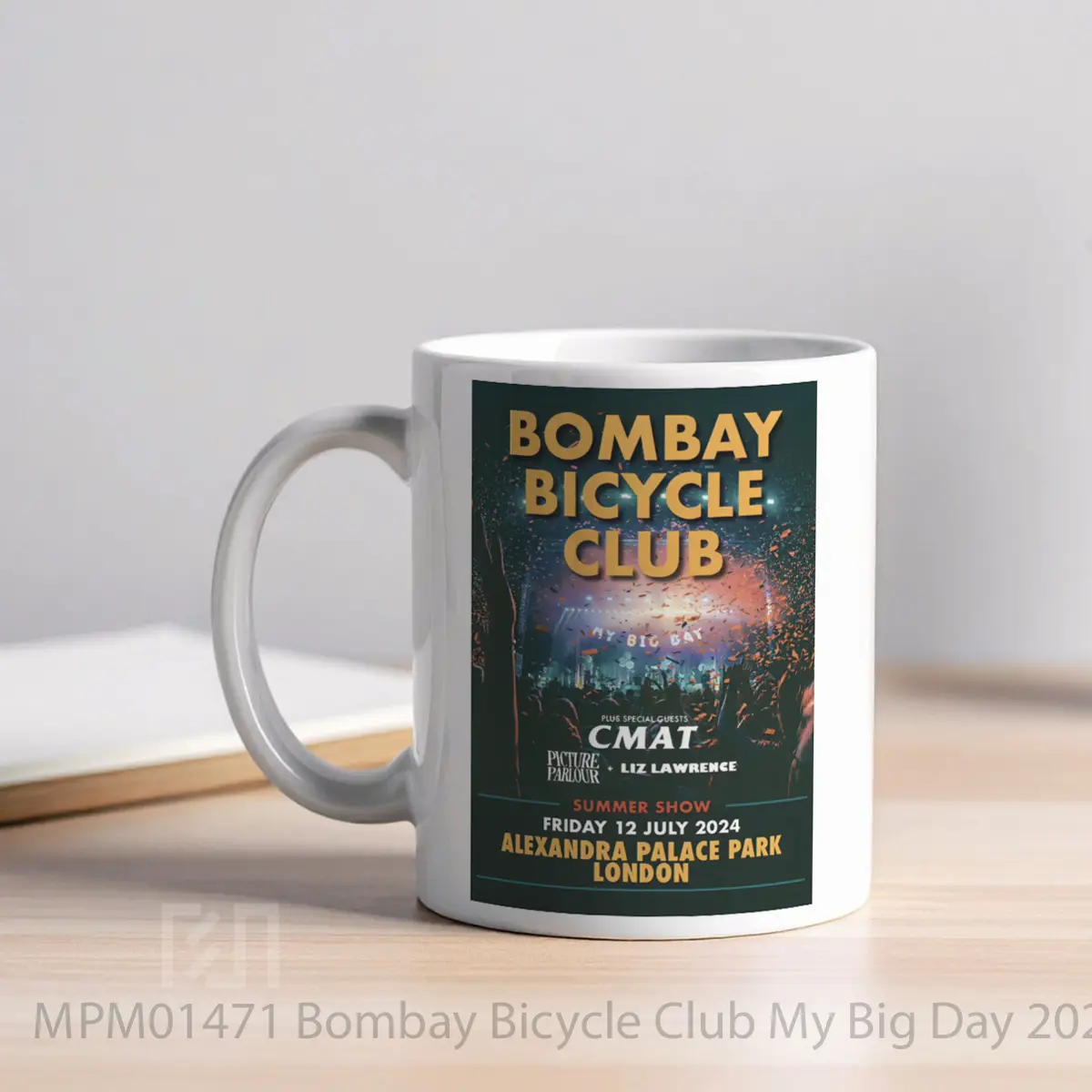 Mug Bombay Bicycle Club My Big Day 2024 Tour London Alexandra Palace Park MPM01471 - All-side / Desain