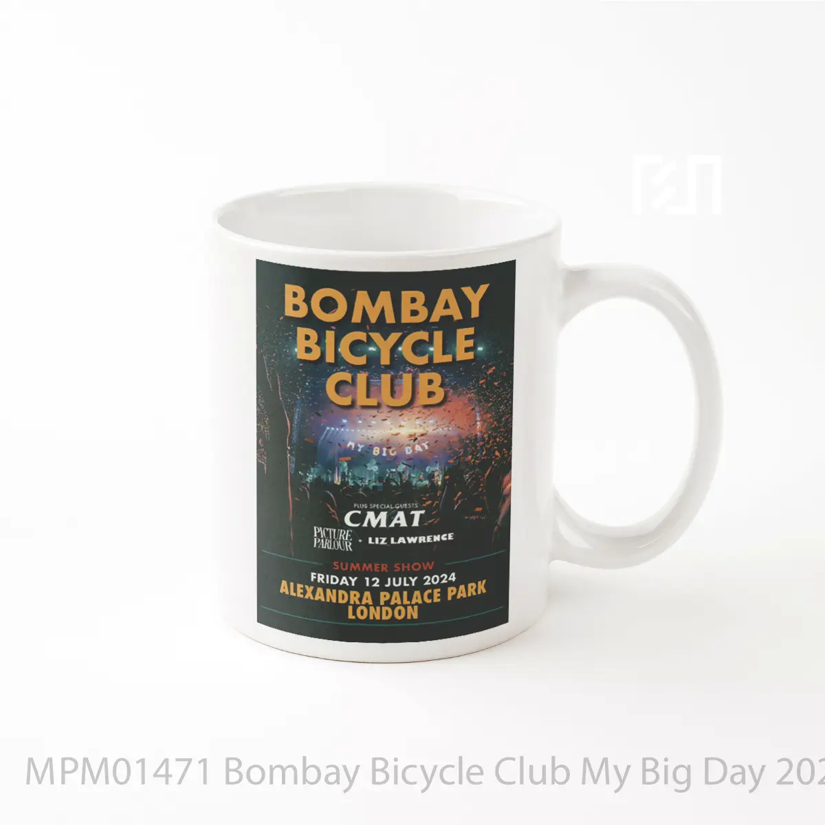 Mug Bombay Bicycle Club My Big Day 2024 Tour London Alexandra Palace Park MPM01471