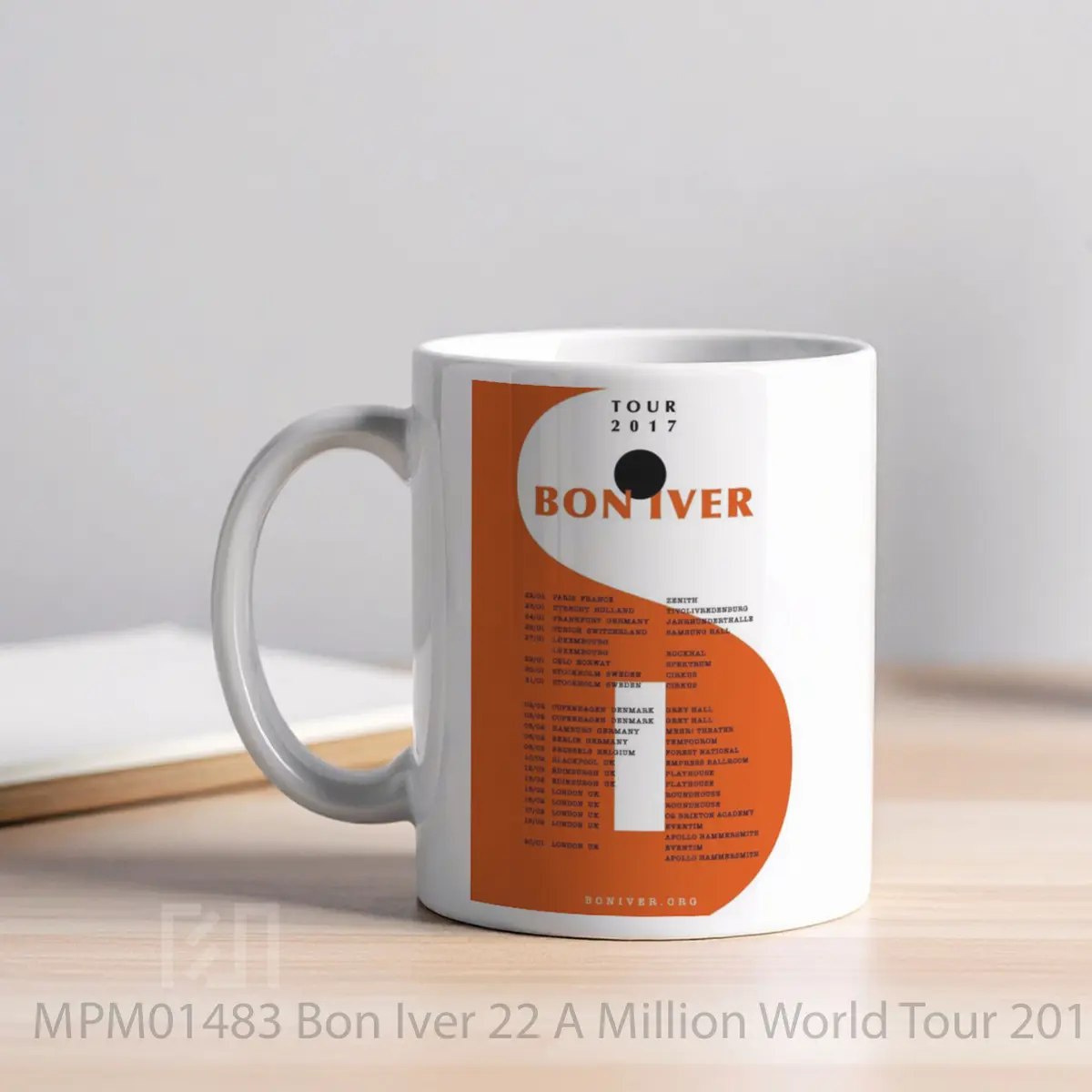 Mug Bon Iver 22 A Million World Tour 2017 MPM01483 - All-side / Desain