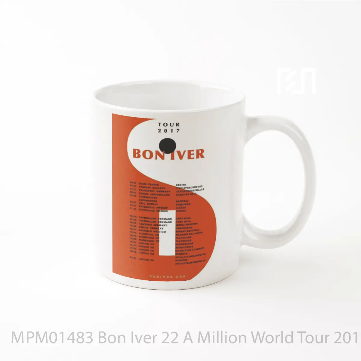 Mug Bon Iver 22 A Million World Tour 2017 MPM01483