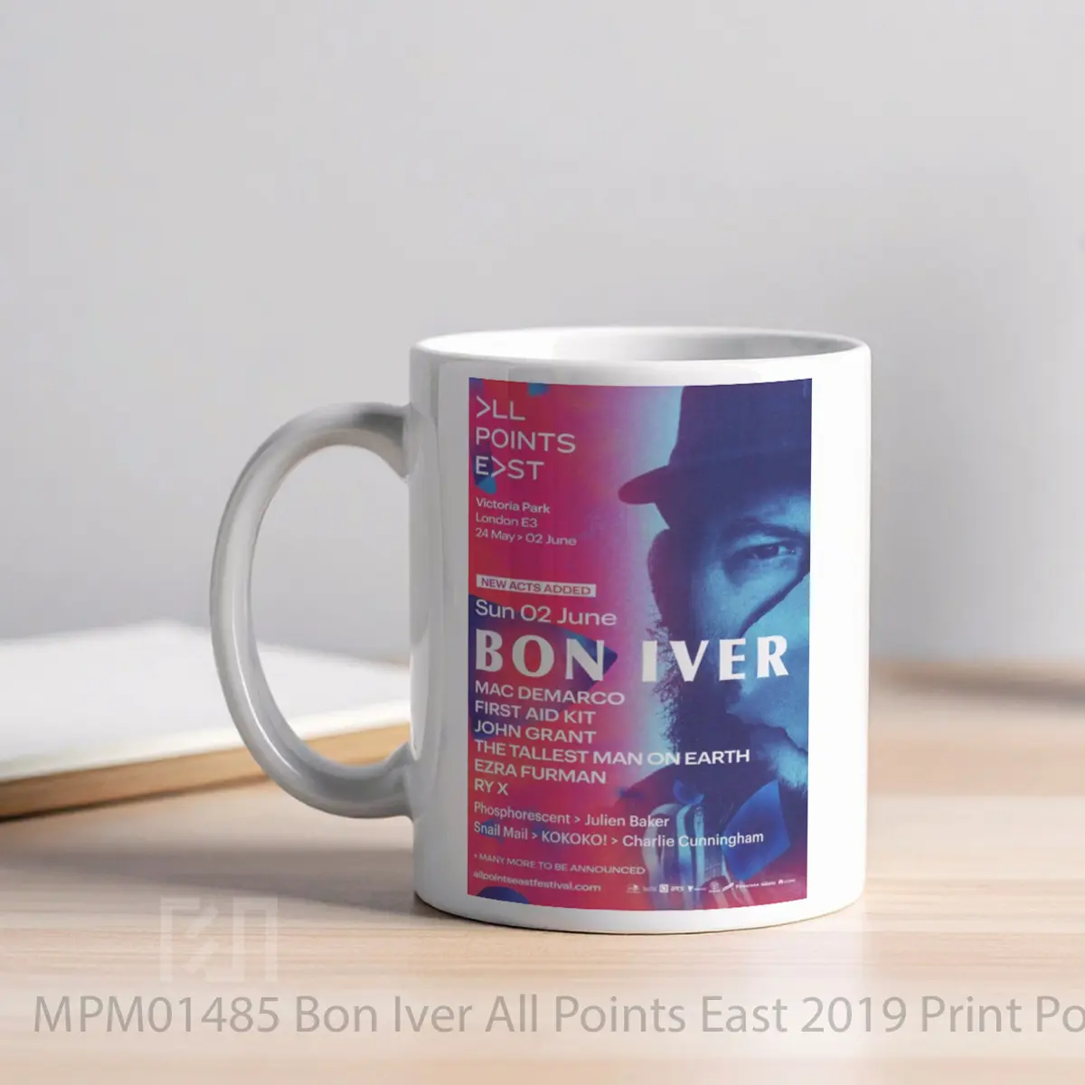 Mug Bon Iver All Points East 2019 Print MPM01485 - All-side / Desain