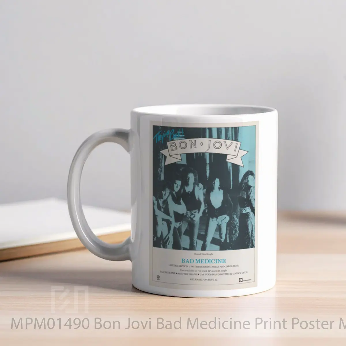 Mug Bon Jovi Bad Medicine Print MPM01490 - All-side / Desain