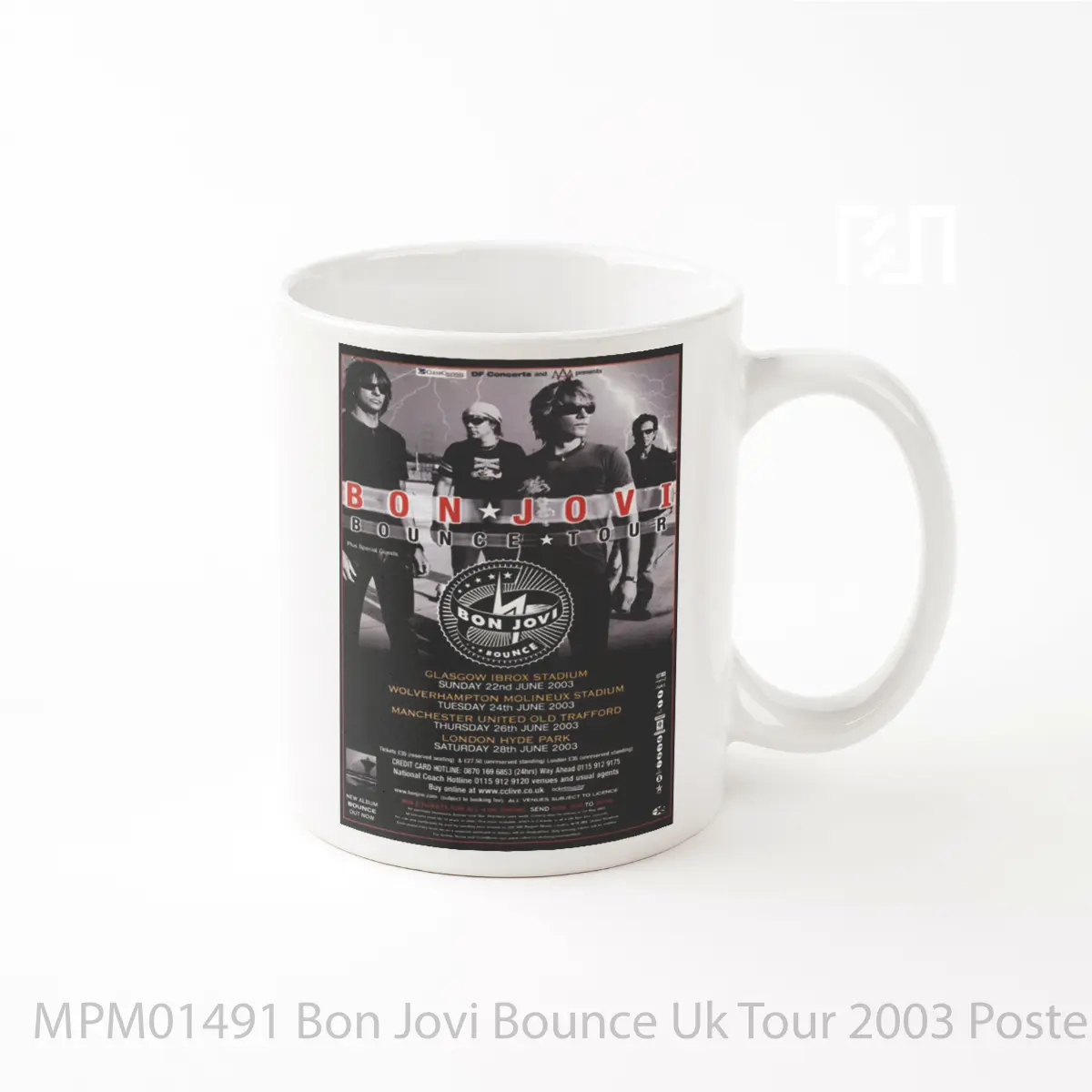 Mug Bon Jovi Bounce Uk Tour 2003 MPM01491