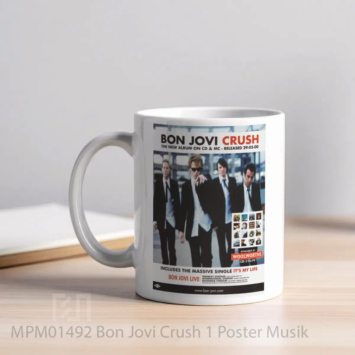 Mug Bon Jovi Crush 1 MPM01492 - All-side / Desain