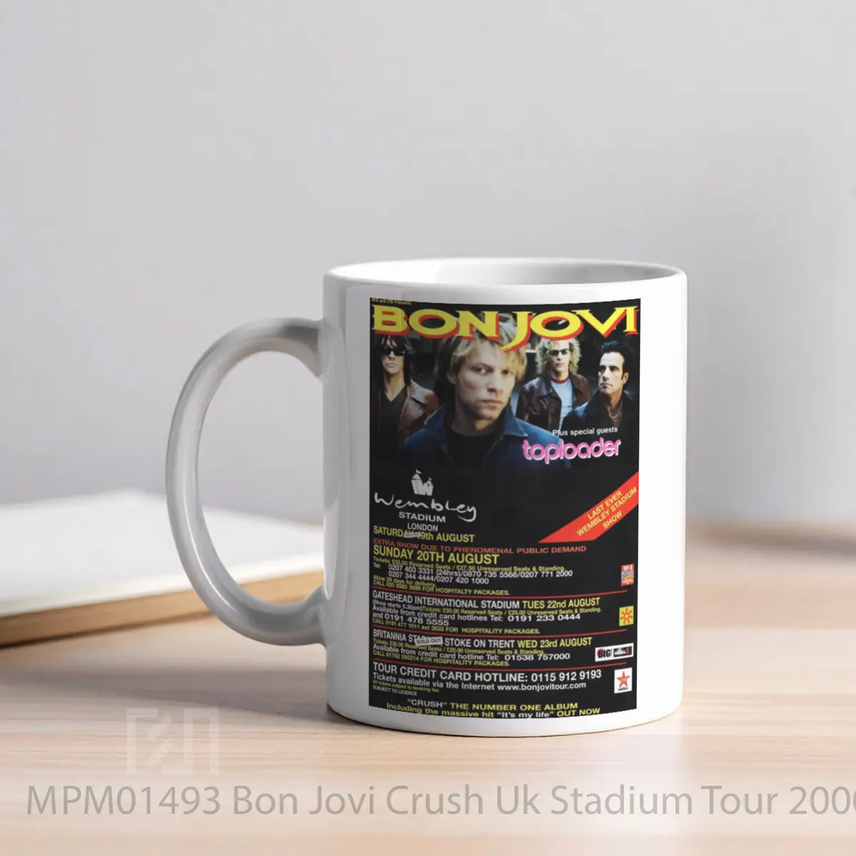 Mug Bon Jovi Crush Uk Stadium Tour 2000 MPM01493 - All-side / Desain