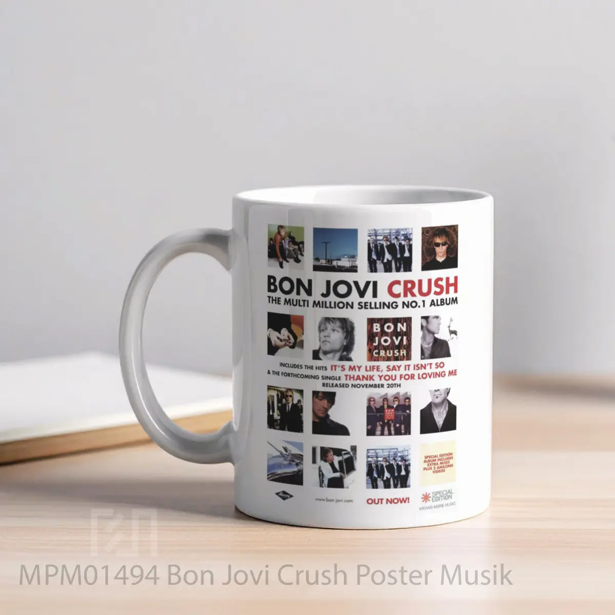 Mug Bon Jovi Crush MPM01494 - All-side / Desain