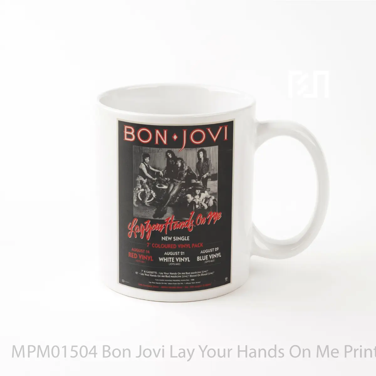 Mug Bon Jovi Lay Your Hands On Me Print MPM01504