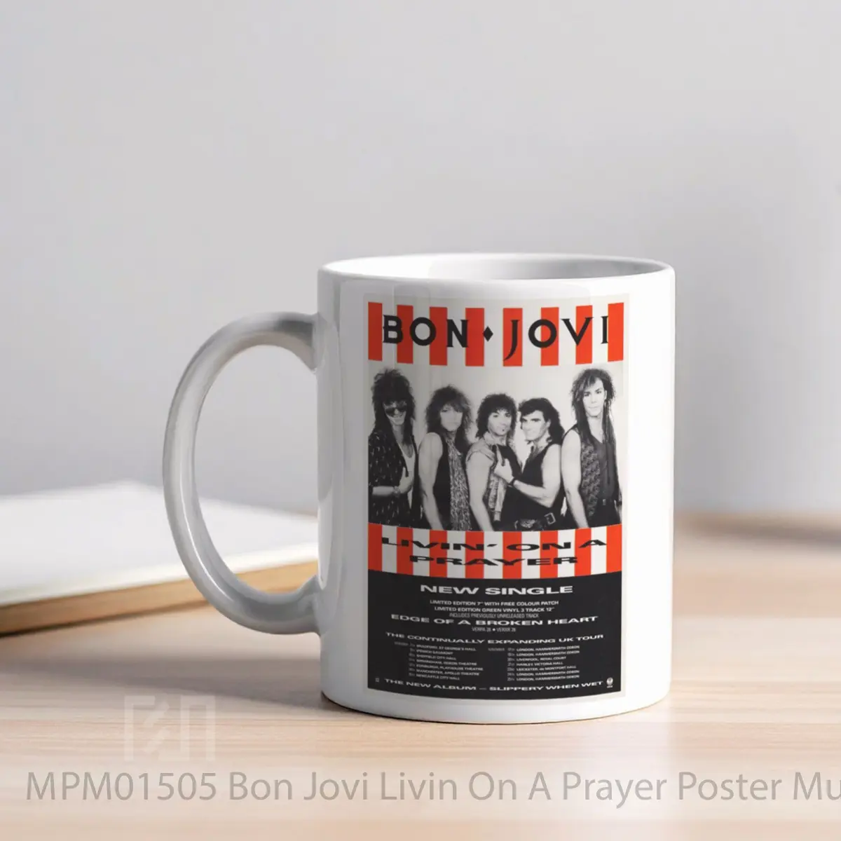 Mug Bon Jovi Livin On A Prayer MPM01505 - All-side / Desain