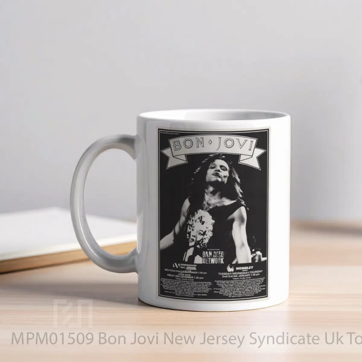 Mug Bon Jovi New Jersey Syndicate Uk Tour 1989 1990 MPM01509 - All-side / Desain