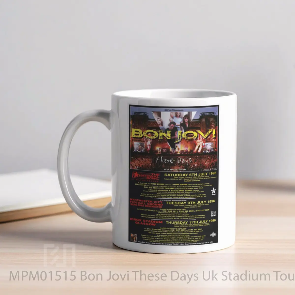 Mug Bon Jovi These Days Uk Stadium Tour 1996 MPM01515 - All-side / Desain