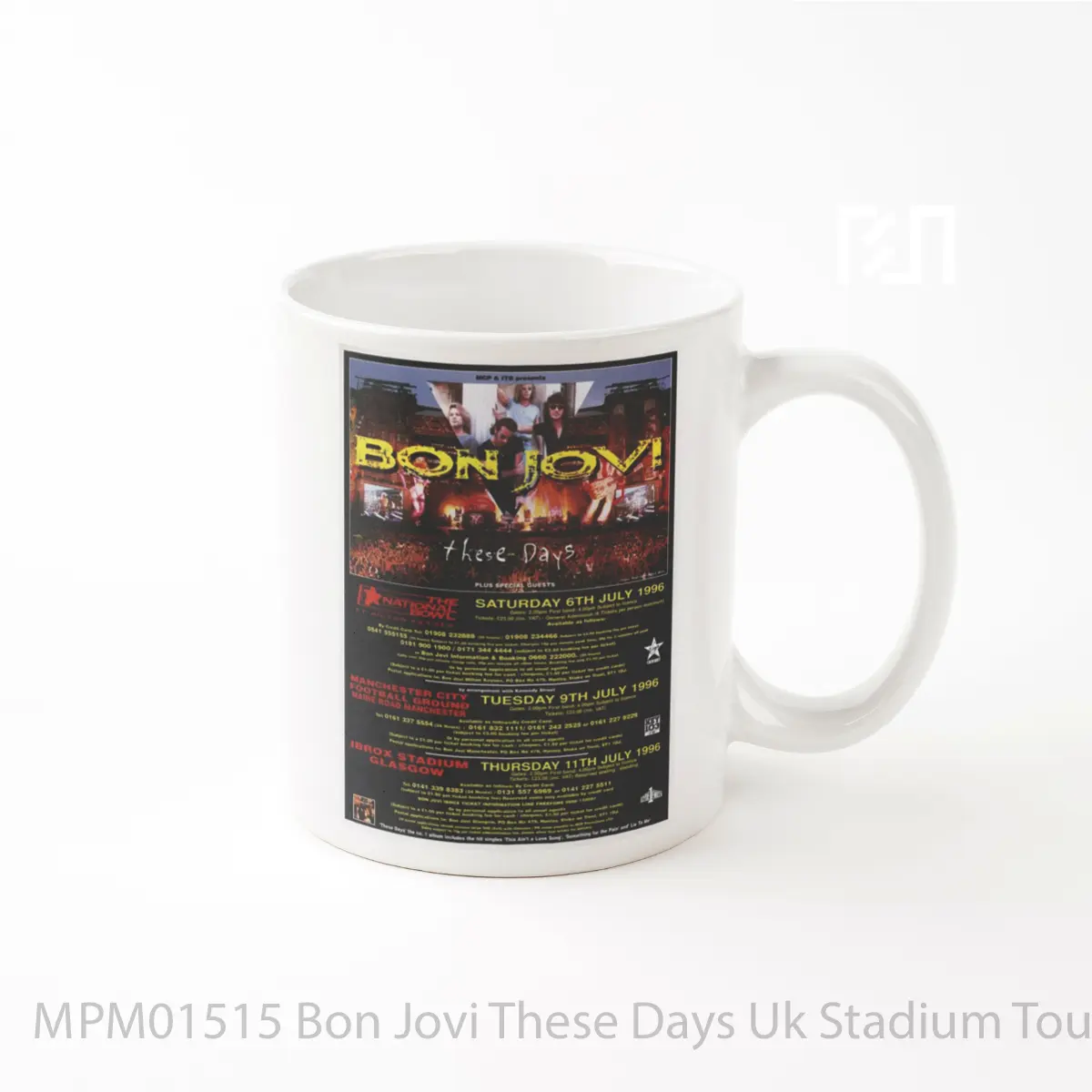 Mug Bon Jovi These Days Uk Stadium Tour 1996 MPM01515