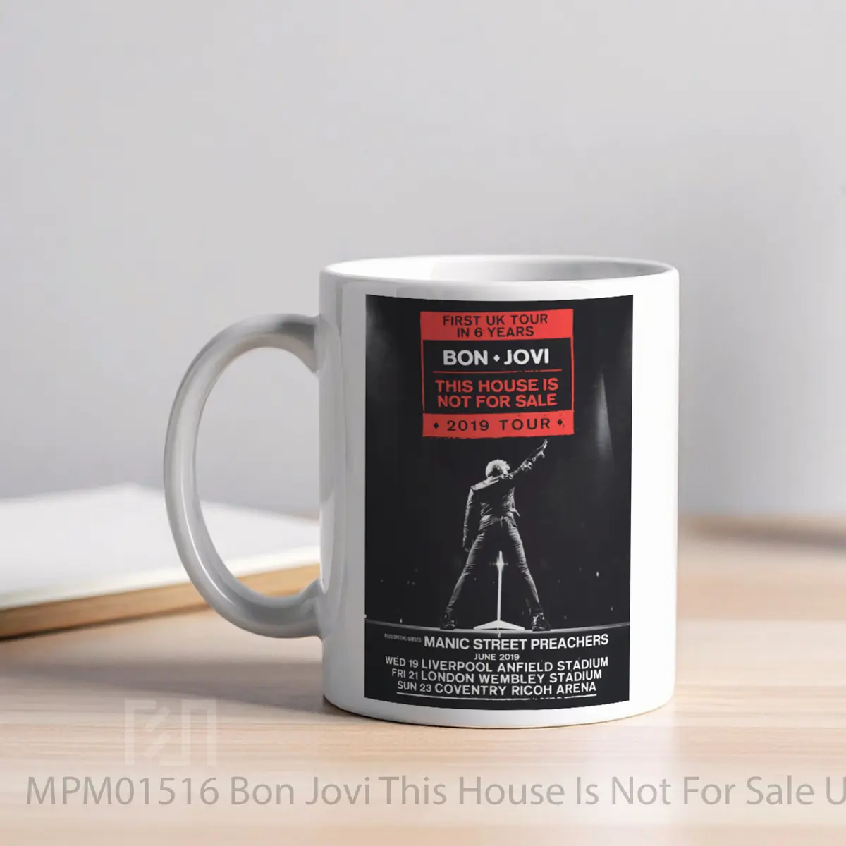 Mug Bon Jovi This House Is Not For Sale Uk Tour 2019 MPM01516 - All-side / Desain