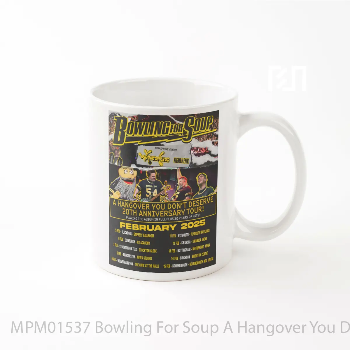Mug Bowling For Soup A Hangover You Don T Deserve 20th Anniversary Tour MPM01537