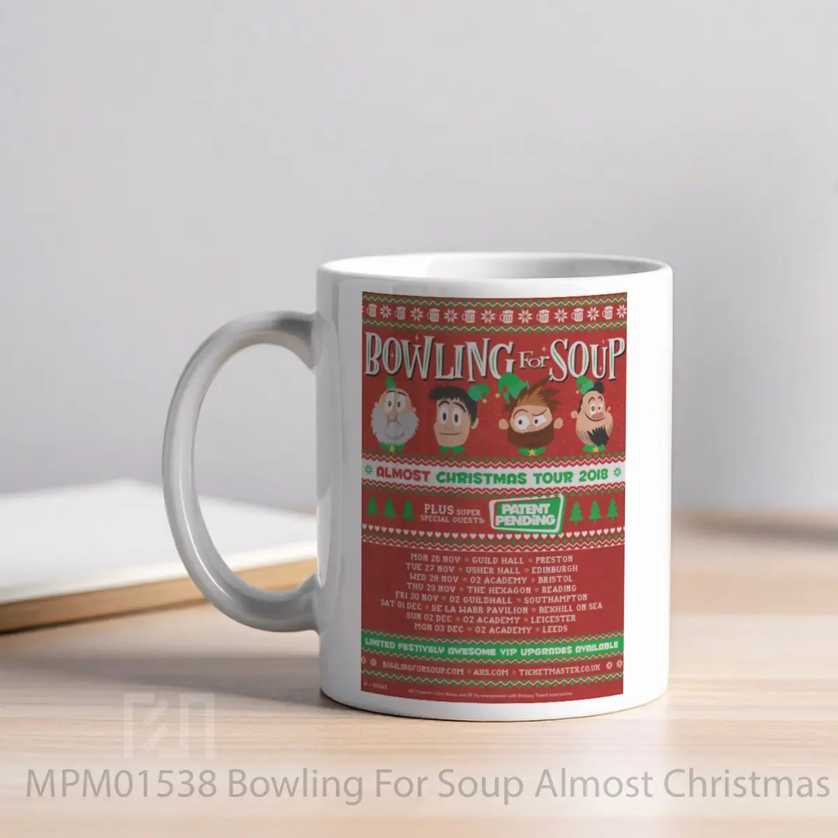 Mug Bowling For Soup Almost Christmas Uk Tour 2018 MPM01538 - All-side / Desain