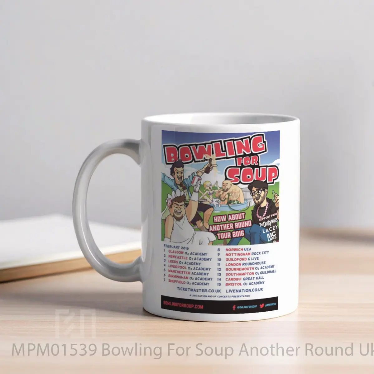 Mug Bowling For Soup Another Round Uk Tour February 2016 MPM01539 - All-side / Desain