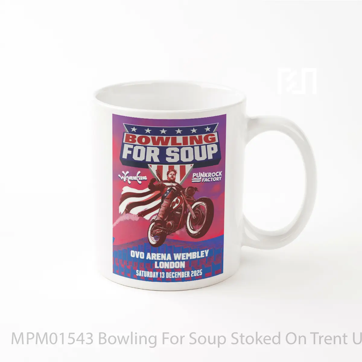 Mug Bowling For Soup Stoked On Trent Uk Tour 2025 London Ovo Arena Wembley MPM01543