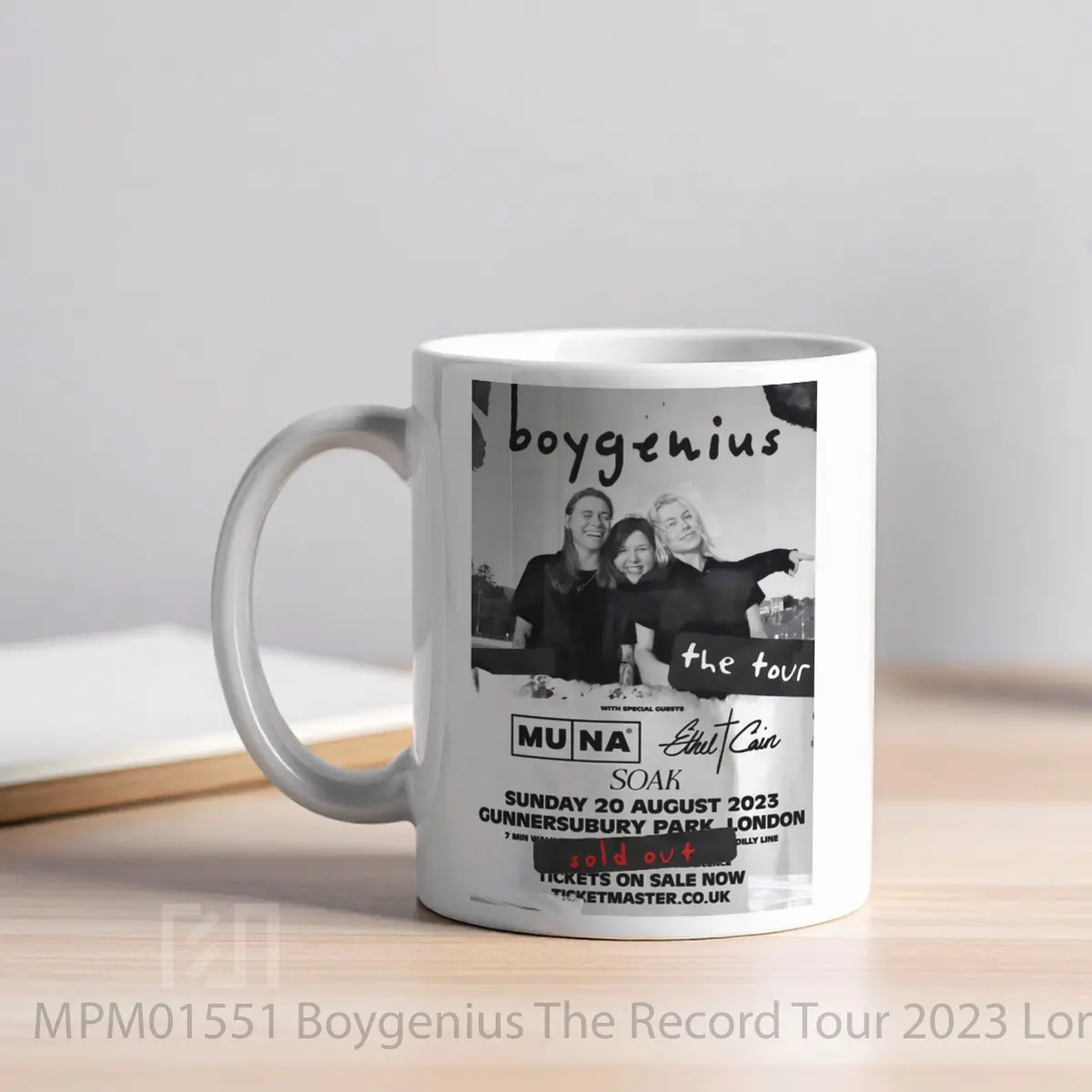 Mug Boygenius The Record Tour 2023 London Gunnersbury Park MPM01551 - All-side / Desain