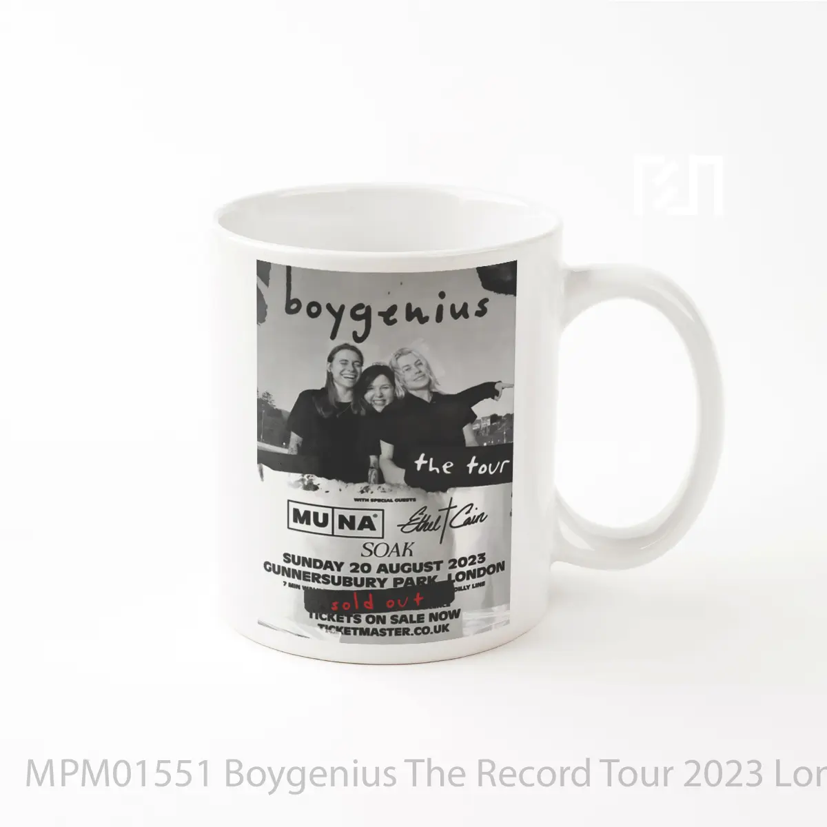 Mug Boygenius The Record Tour 2023 London Gunnersbury Park MPM01551