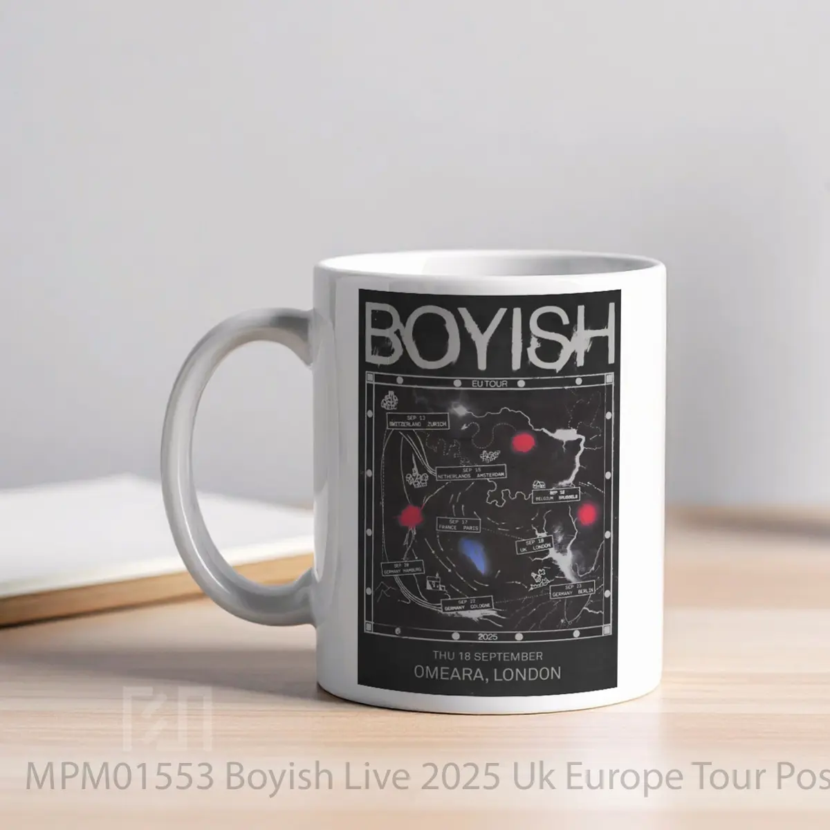 Mug Boyish Live 2025 Uk Europe Tour MPM01553 - All-side / Desain
