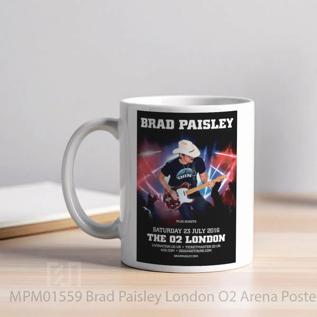 Mug Brad Paisley London O2 Arena MPM01559 - All-side / Desain