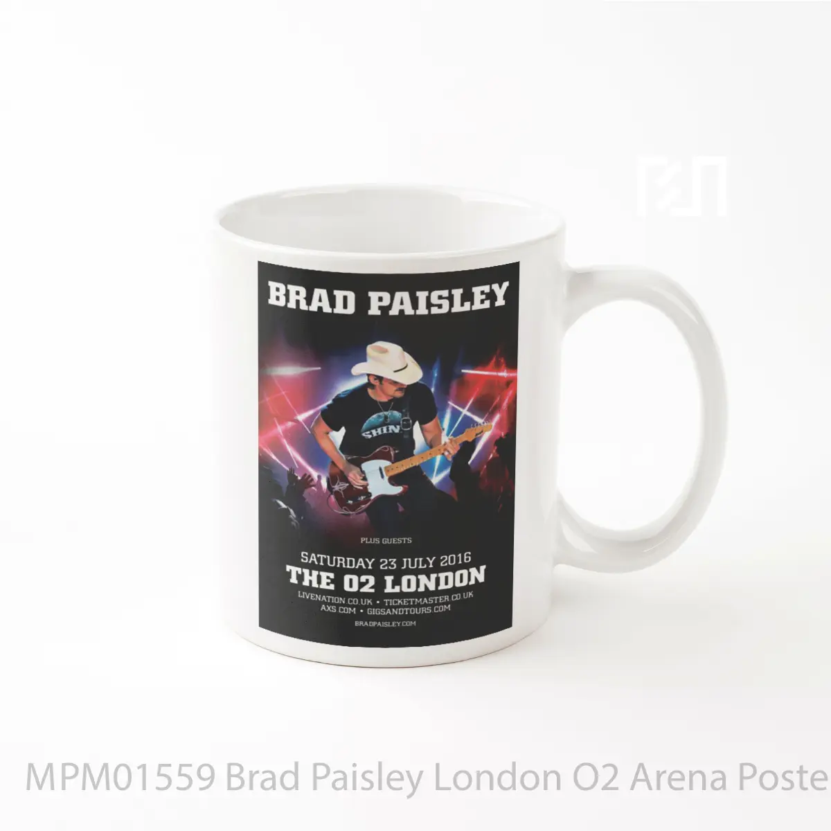 Mug Brad Paisley London O2 Arena MPM01559