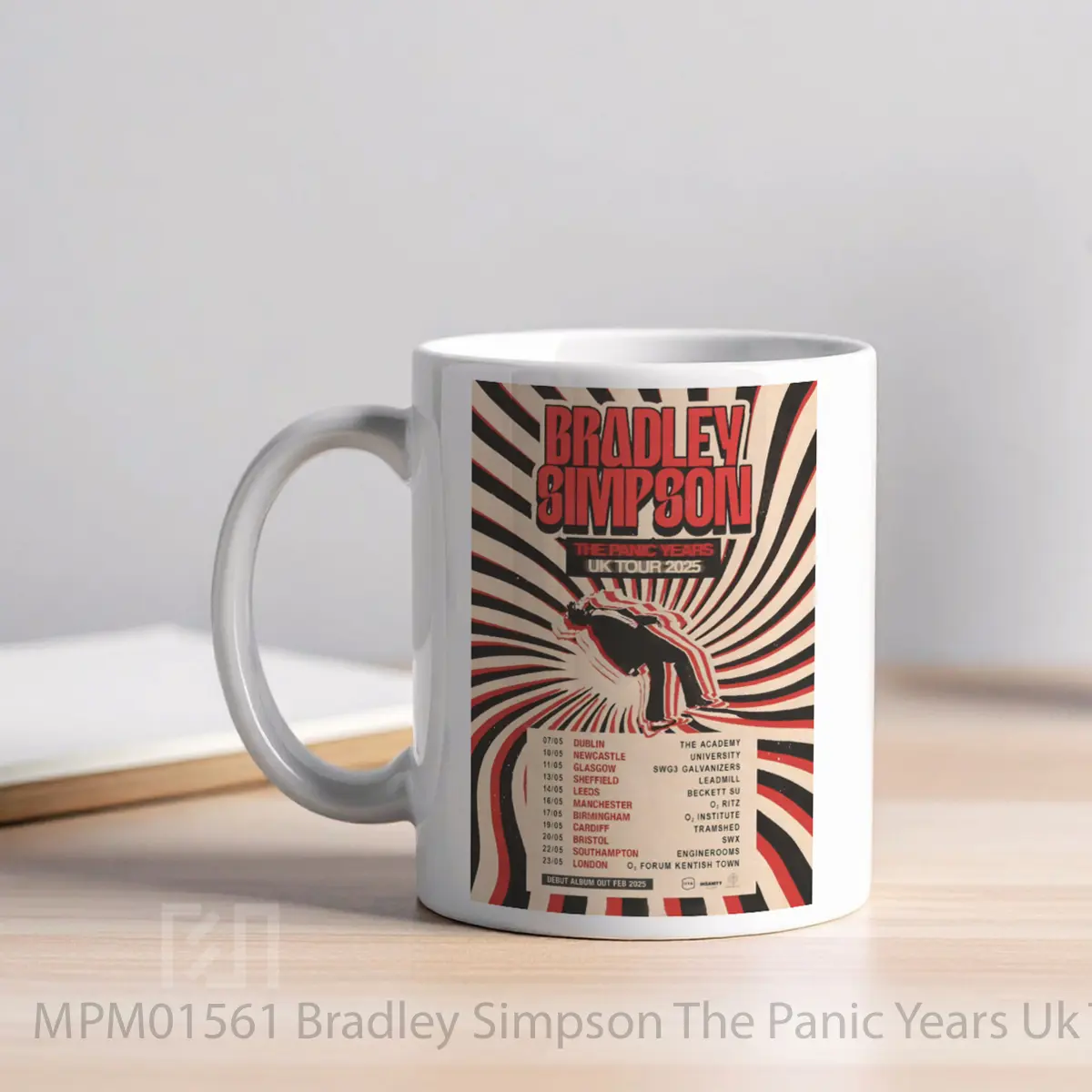 Mug Bradley Simpson The Panic Years Uk Tour 2025 MPM01561 - All-side / Desain